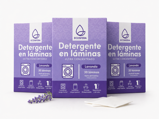 Pack  de 3 Detergente en Láminas Concentrado aroma a Lavanda– 90 Lavados