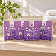 Pack de 4 cajas de detergente en láminas Lavanda – 120 láminas