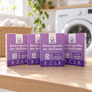 Pack de 4 cajas de detergente en láminas Lavanda – 120 láminas