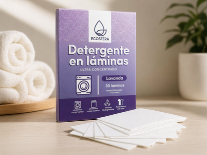 Pack  de 3 Detergente en Láminas Concentrado aroma a Lavanda– 90 Lavados