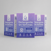 Pack de 3 cajas de detergente en láminas Lavanda – 90 láminas