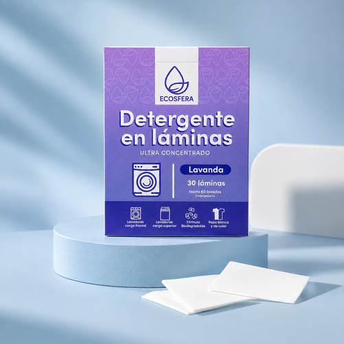 Detergente en Láminas Concentrado aroma a Lavanda– 30 Laminas