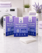 Pack de 3 cajas de detergente en láminas Lavanda – 90 láminas